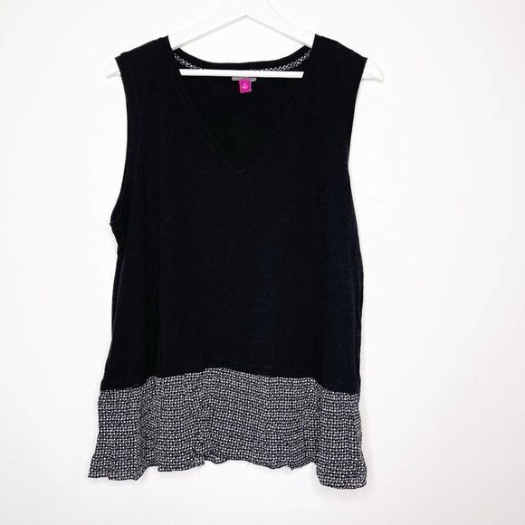 VINCE CAMUTO Black Blouse - Picture 1 of 7